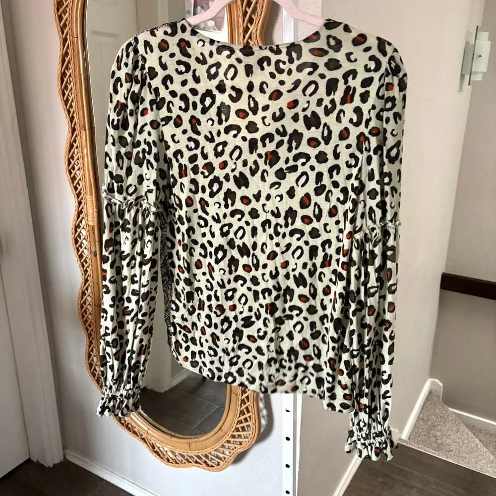 Anthropologie / Bl^nk London Top Blouse Elephant Print - Picture 4 of 5